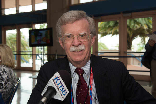 Bolton offers strong criticism of Obama foreign policy.
