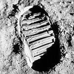 foot print on moon